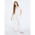 thumbnail image 2 of Joyspun Women’s Pointelle Knit Sleepwear Henley Tee with Short Sleeves, Sizes XS-3X, 2 of 5