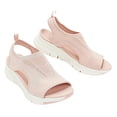 thumbnail image 2 of Xinyolin Women Sandals Wedge Fish Mouth Breathable Thick Sole Hollow Out Slip-On Shoes for Beach, 2 of 8
