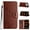 Brown, variant on TECH CIRCLE For iPhone 17 Pro Max (6.9", 2025) Flip Wallet Phone Case with Wrist Strap, Includes 2 Card Slots and 1 Cash Pocket, Stylish Embossed Butterfly/Flower PU Leather Protective Case, Red