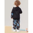 thumbnail image 5 of Lanbubble Toddler Boys 2-Piece Outfit 3D Print Long Sleeve Sweatshirt Hoodie and Jogger Pants Set for Ages 2-6T, Casual Matching Clothes, 5 of 8