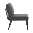 thumbnail image 4 of Modway Riverside 5 Piece Outdoor Patio Aluminum Sectional in Gray Charcoal, 4 of 10