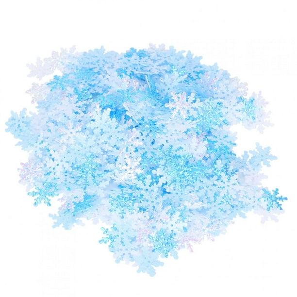 600pcs White Snowflake Confetti - Winter Baby Shower Decorations,Christmas Party