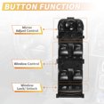 thumbnail image 3 of Interruptor de ventana eléctrica del lado del conductor delantero Unique Bargains para Volvo S90 V90 XC90 No.31433927 Interruptor de control de ventana, 3 of 7
