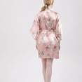 thumbnail image 4 of HLSOHJP Women's Kimono Robe Summer Pjs Lightweight Satin Cozy Soft Spring Cool Bride Thin Bathrobe Floral Printed, 4 of 4