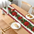 thumbnail image 4 of Cinvoph Christmas Table Runner Holly Berry Pine Cone Needle Branch Table Runners Xmas Seasonal Holiday Table Decorations for Dinning Home Party Decor 13"x72", 4 of 6