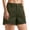 Army Green, variant on Womens Cargo Shorts Elastic High Waist Lounge Shorts with Pockets Summer Loose Fit Lightweight Workout Shorts for Runing Streetwear Khaki M