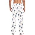 thumbnail image 2 of Men's Pajama Bottoms Grass Tile Hedgehog Men's Cotton Pajama Pants Men's Loose Printed Pajama Pants Casual Pants with Pockets, 2 of 6