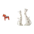 thumbnail image 1 of Figuras de escritorio suecas de una pareja de gatos, esculturas artesanales de madera y cerámica, adorno adecuado para regalar, decoración del hogar,, 1 of 8