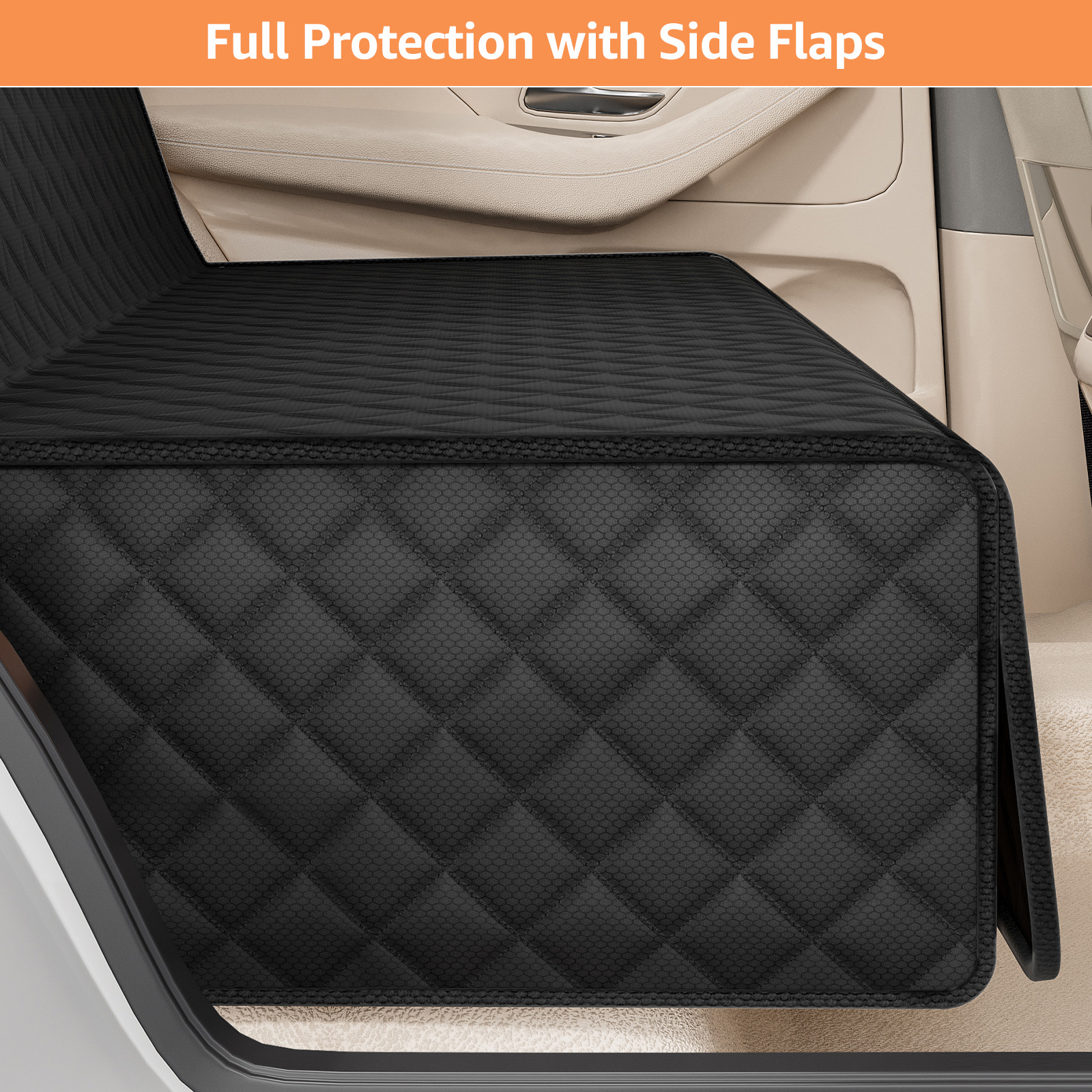 Smatto Waterproof Dog Car Seat Cover, Black photo 3