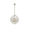 thumbnail image 5 of 1130 Geneva Collection Pendant 17"X19.5" Royal Cut Golden Teak (Smoky) Crystals 4 Light Polished Nickel Finish, 5 of 9