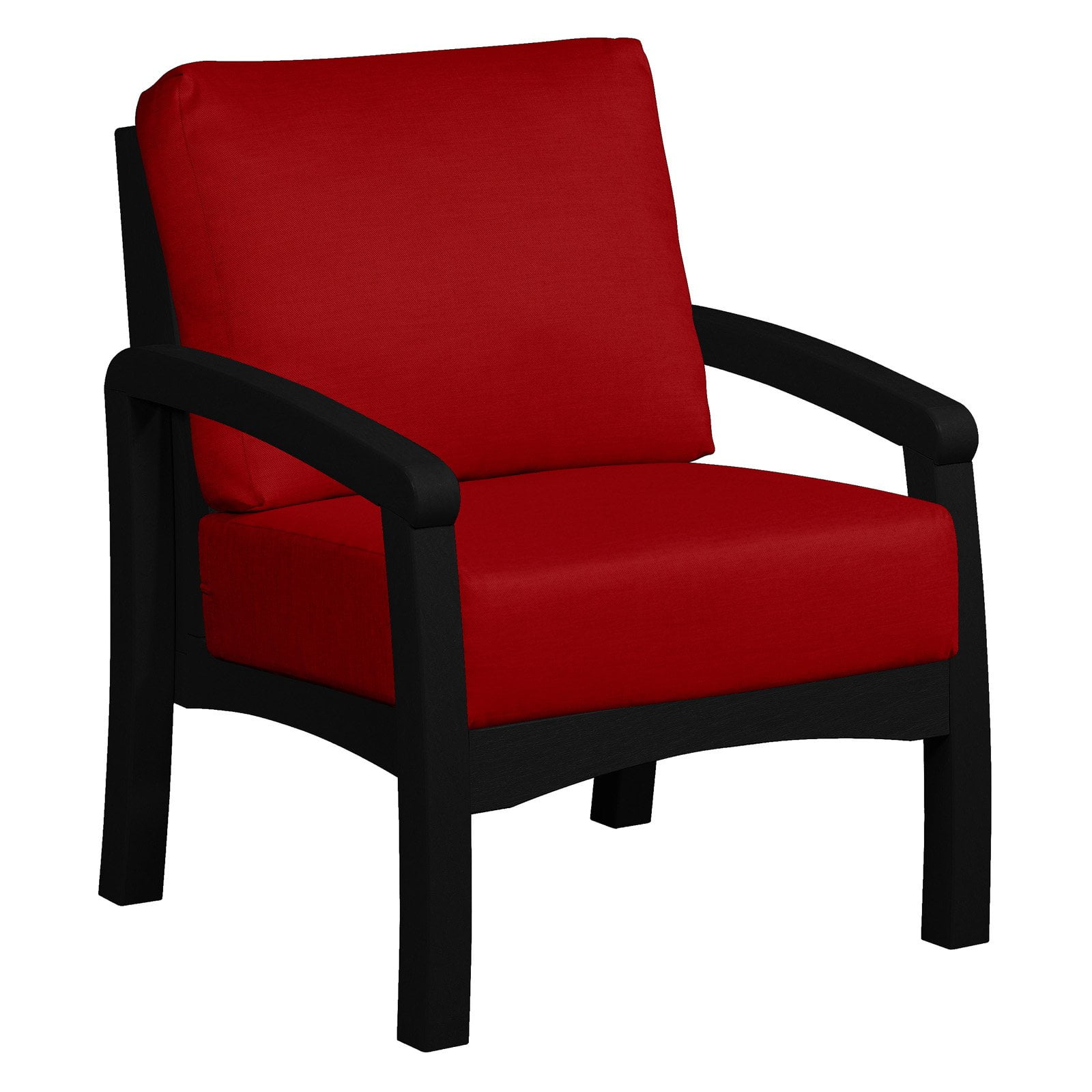 C.R. Plastic Bay Breeze Patio Arm Chair with Cushion - Walmart.com