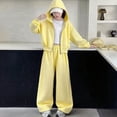 thumbnail image 4 of NAISIBABY Girls Outfit Sets Long Sleeve Casual Cute Fashion Hoodies and Pants 2-Piece Set Clothes Yellow Size 11, 4 of 9