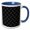 Blue/White, variant on 3drose, Seamless Curved Star Pattern Background - Abstract Vector Graphic, 15oz Mug