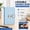 Blue, variant on 100 Lockable Savings Book Password Lock Cash Saving Binder 100 Pocket Money Challenge Book Currency Collectors Album Savings Organizer