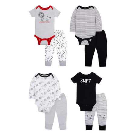Star-Pack Mix 'n Match Outfits, 8pc Gift Bag Set (Baby Boys)