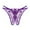 Purple, variant on Panties for Women Ultra Soft Crotchless Lace Panties Lightweight Sheer Underwear Women Stretch Low Rise Floral Lace Briefs for Daily Sleep Night Party Size One Size White
