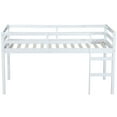 thumbnail image 6 of Alvantor Twin Loft Bed for Kids Wooden Bed Frame with Stairs, No Box Spring Needed, White, 6 of 6