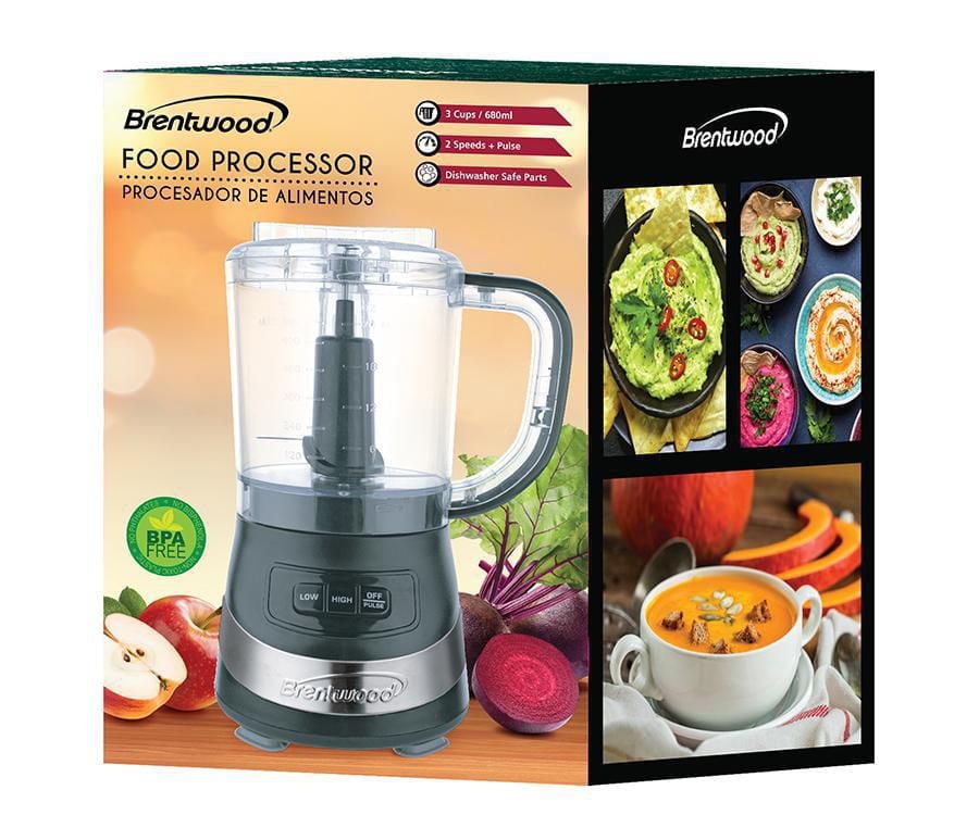 Brentwood 3 Cup Food Processor