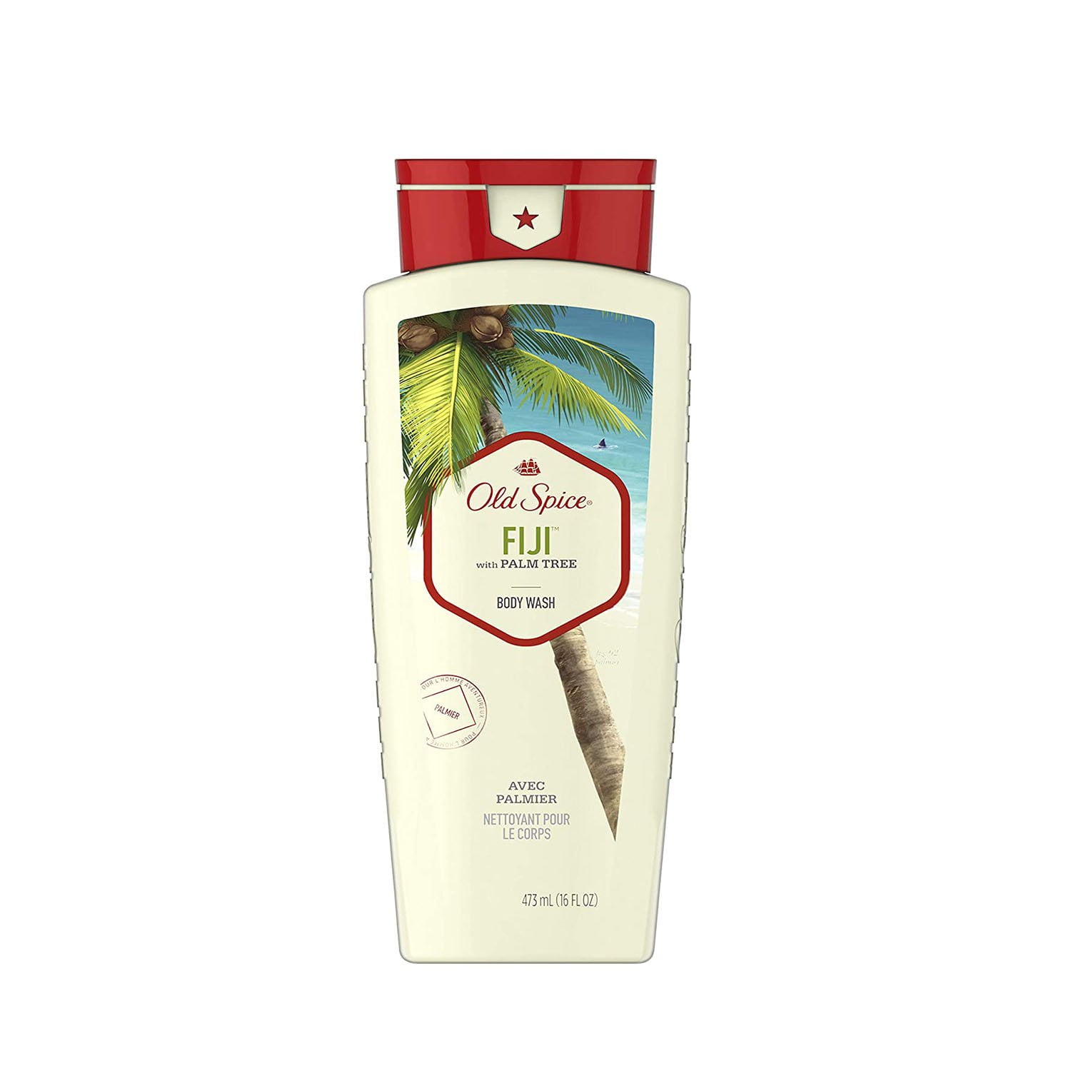Old Spice Body Wash for Men, Fresher Fiji Scent, Fresher Collection,16 oz - Pack of 2