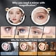 thumbnail image 4 of Espejo de maquillaje MIYADIVA con aumento de 30 aumentos con luces de 80 LED, negro, 4 of 8
