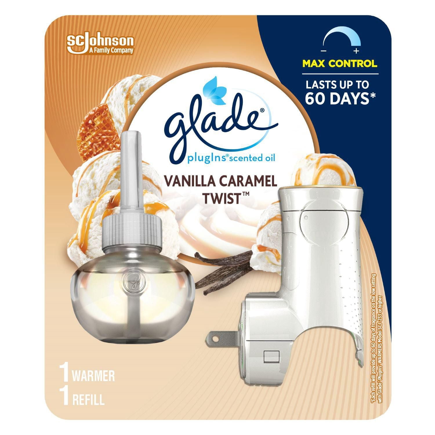 Glade Plugins® Air Freshener Oil Refill, Vanilla Caramel Twist