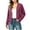 *Purple, variant on ClodeEU Women's Zip Up Long Sleeve Jacket with Thumbhole Cuffs ,Casual Fashion Coat with Pockets Army Green,Women's Plus L
