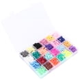 thumbnail image 3 of Kit de cuentas redondas planas de cerámica blanda de 24 colores para hacer joyas, collares, pulseras, accesorios y decoración, 3 of 10