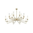 thumbnail image 4 of Warm Brass 16 Light Chandelier from the Baker Collection, 4 of 4