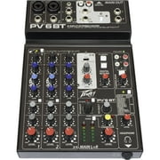 PEAVEY PV 6 BT 120US 2-CH BLUETOOTH CAPABLE STUDIO MIXER WITH 3-BAND EQUALIZER