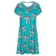 thumbnail image 4 of Puntoco Vestido De Cuello Redondo De Manga Corta Suelto Informal Estampado Del Día De La Independencia De Verano Para Mujer Verde Menta Xxl,Regalos Para Mujer Joven, 4 of 5