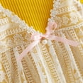 thumbnail image 5 of URMAGIC Newborn Baby Girls Lace Strap Princess Dress Summer Knit Tops Sun Dress Beach Sundress, 5 of 10