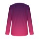 thumbnail image 5 of Neewe Women Tops Loose Fit Long Sleeve Round Neck Button T Shirts Business Casual Blouses Dressy Fall Fashion Work Clothes, 5 of 6