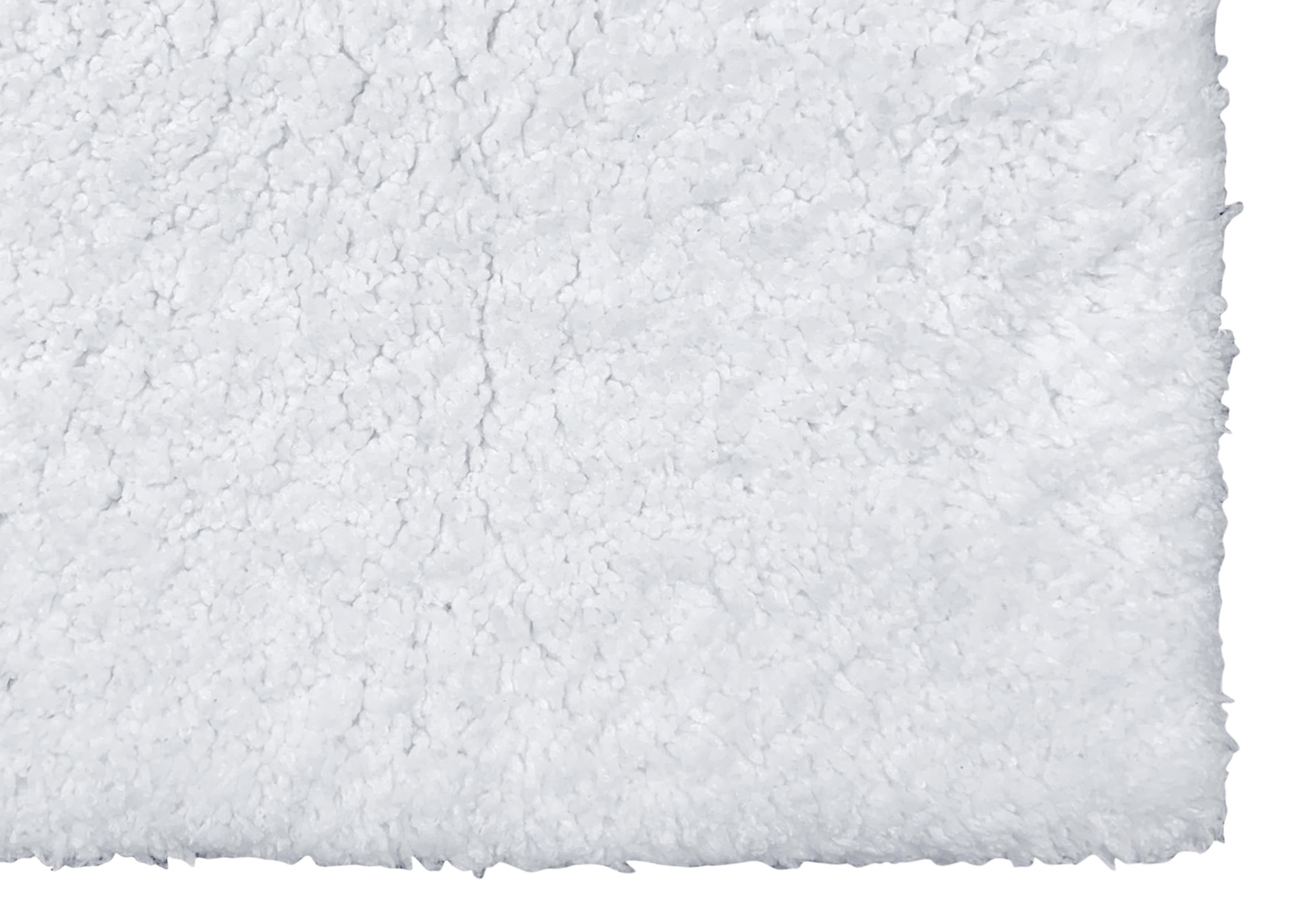 Better Trends Long Runner Bathroom Rug Extra Soft Non-Slip Bath Mat Water Absorbent 100% Polyester Machine Washable Mat 20" x 60" Micro Plush Collection - White