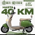thumbnail image 4 of Bicicleta Eléctrica Cappuccino Verde BikeOn 1200W Autonomía 40 km Velocidad 40 km/h Estilo Retro, 4 of 7