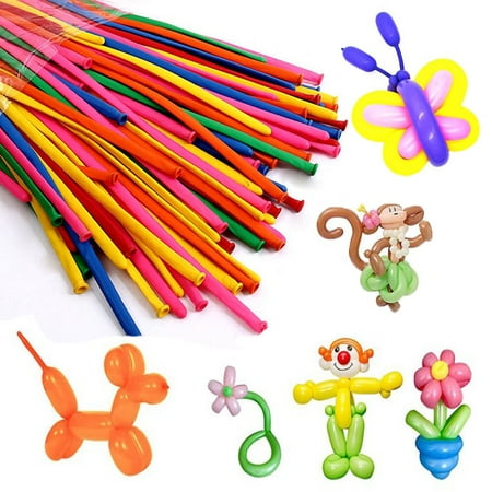 200Pcs Long Balloons Kit with Pump 260Q Twisting Animal Magic Balloons