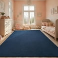 thumbnail image 6 of Rugs for Bedroom Living Room, 4x6 ft Navy Blue Area Rug, Washable Memory Foam Indoor Carpet, Modern Aesthetic Minimalist Non-Slip Carpets for Boys Girls Adults Home Decor, 6 of 7
