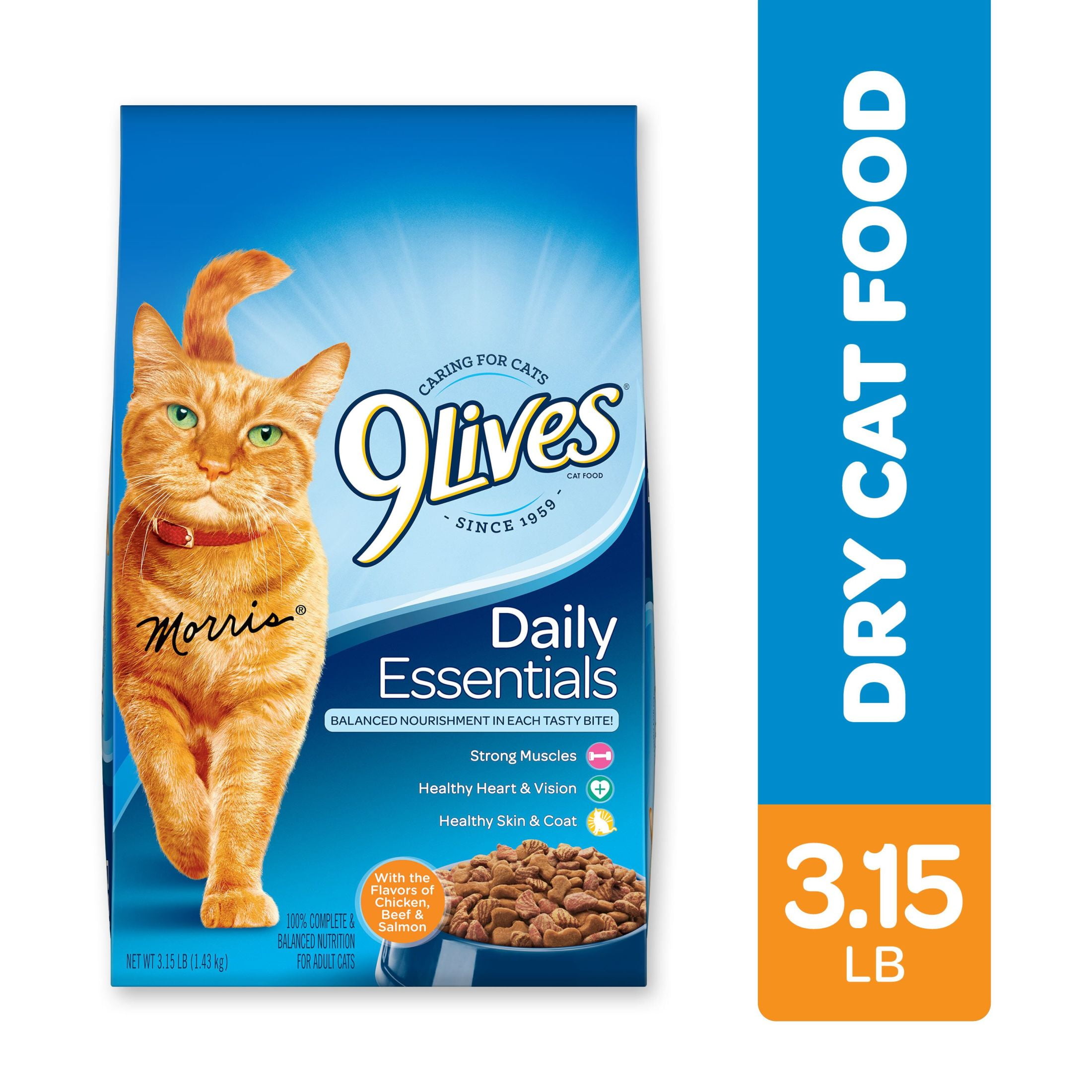 9Lives Daily Essentials Dry Cat Food, 3.15 lb. Bag