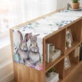 thumbnail image 6 of Table Runners 70 Inches Long Dress Scarves, Bunny Easter Farmhouse Coffee/Dining/Kitchen Table Decor, Holiday Table Runner, Eucalyptus Leaves Spring Floral Eggs Weeping 13x70 Inch, 6 of 9