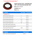 thumbnail image 2 of Torque Converter Seal - Compatible with 1999 - 2013 Chevy Silverado 1500 2000 2001 2002 2003 2004 2005 2006 2007 2008 2009 2010 2011 2012, 2 of 2