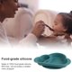 thumbnail image 4 of Plato de comedor para bebés con ventosa Vajilla antiadherente Plato para niños Regalos para niños pequeños Hogar Camping Viajes Suministros para comer Verde oscuro Inevent HA059426-01, 4 of 7