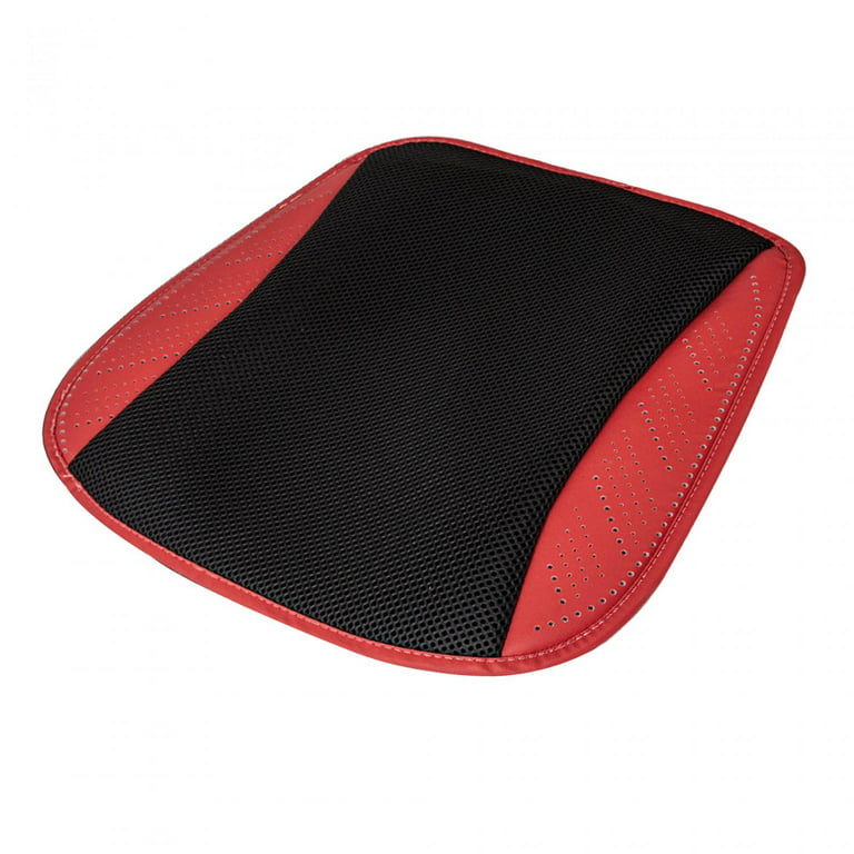 USB Car Seat Cushion Pad with 5 Fans Breathable Multiuse Comfortable for Office Chair Gaming Chair Soft Universal Summer Ventilation Cushion Red, Size