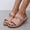 Pink, variant on Latrodar Shower Slippers for Women Retro Comfortable Trendy Womens House Shoes Summer Soft EVA Slippers Platform Heels Slippers Beach Slides Outdoor Yoga Mat Slides for Older Women