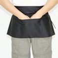 thumbnail image 4 of Kaireo Waist Apron,Half Length Waist Apron with Three Pockets Mid Length Restaurant Server Work Skirt for Waitstaff and Culinary,Include:1X Black Half-Length Apron, 4 of 4