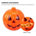 thumbnail image 4 of Miangastore 6pcs Plastic Pumpkin Shaped Storage Box Case Container Halloween Mini Gift Holder Props (Yellow), 4 of 8