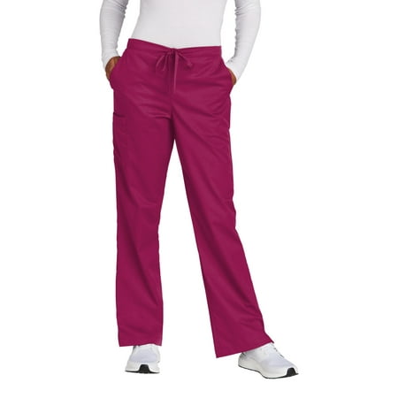 

WonderWink Women s Tall WorkFlex Flare Leg Cargo Pant WW4750T In Wine