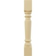 thumbnail image 2 of Ekena Millwork 5"W x 5"D x 35 1/2"H Legacy Tapered Cabinet Column (Top Block: 6", Bottom Block: 7"), Alder, 2 of 7