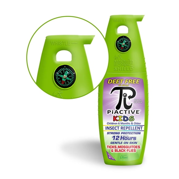 PiACTIVE™ Insectifuge pour enfants EXEMPT de DEET 12 heures, pompe de pulvérisation, 175ml