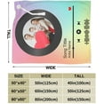 thumbnail image 5 of Personalised Blankets for Adults Custom Photo Picture Blanket Throw Fleece Flannel Customised Throws, Valentines Birthday Anniversary Wedding Gifts Him, Her, Family, 9 Photos, Full, 5 of 6