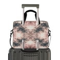 thumbnail image 2 of 16" Laptop Briefcase for Work Travel Laptop Shoulder Bag Carrying Handbag Laptop Case Soft Pink Tie-dye Pattern, 2 of 8