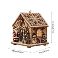 thumbnail image 3 of Christmas House Shaped DIY Diamond Art Hanging Ornament, VVQ Handmade Xmas Candy House Kit with Wooden Base Rhinestones for Decor, 3 of 7